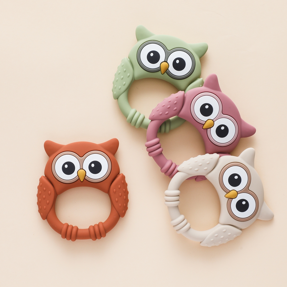 Baby Food Natural - 1pc silicone mordedor bebê 0-12 brinquedos