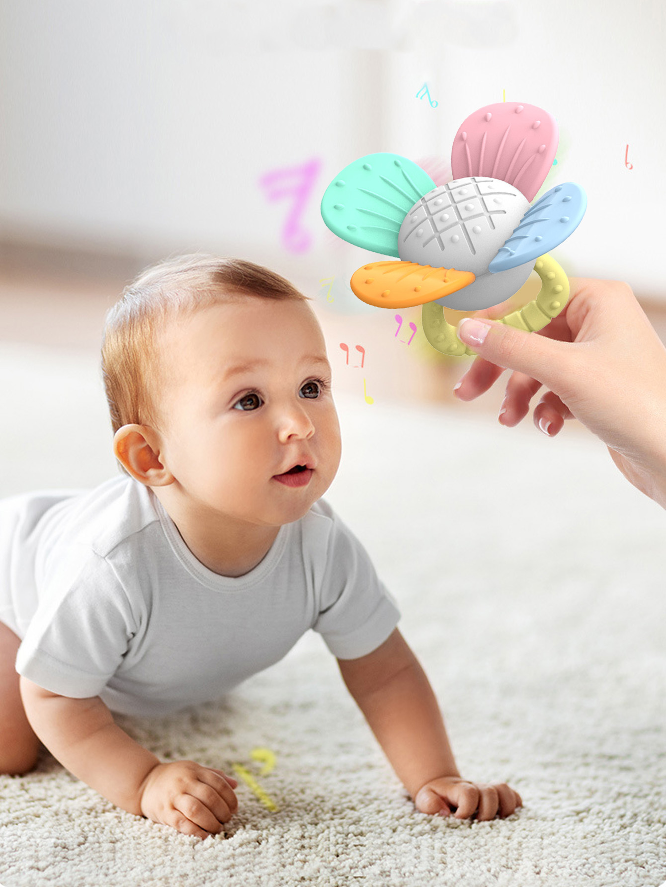 Baby Food Natural - Mordedores de Silicone de Grau Alimentício