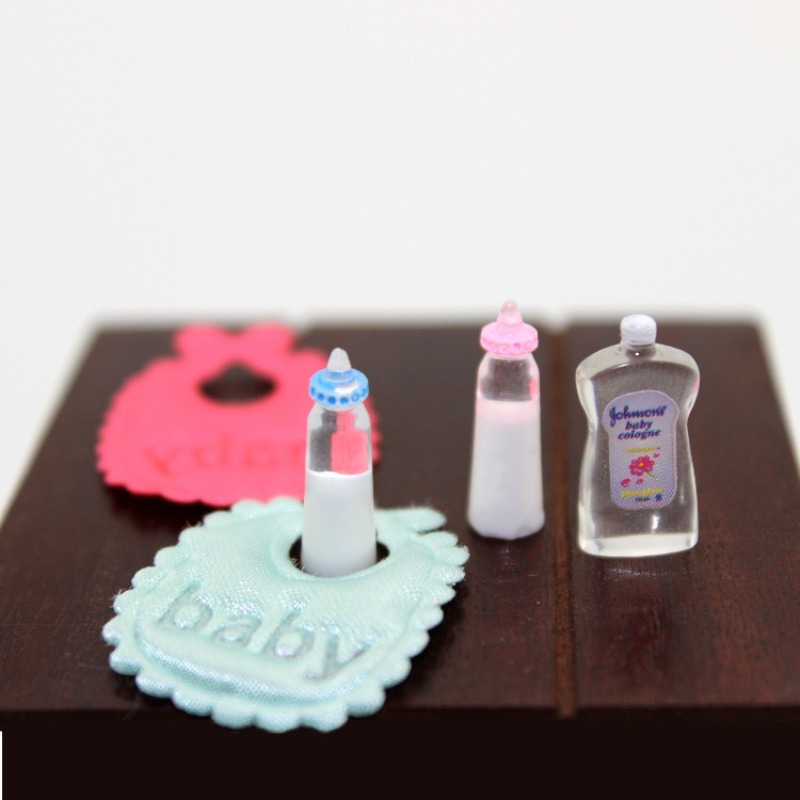 Baby Food Set - DOLLHOUSE Modelo de cena de brinquedo