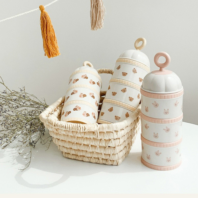 Baby Food Ideas - Urso bonito caixa de leite em