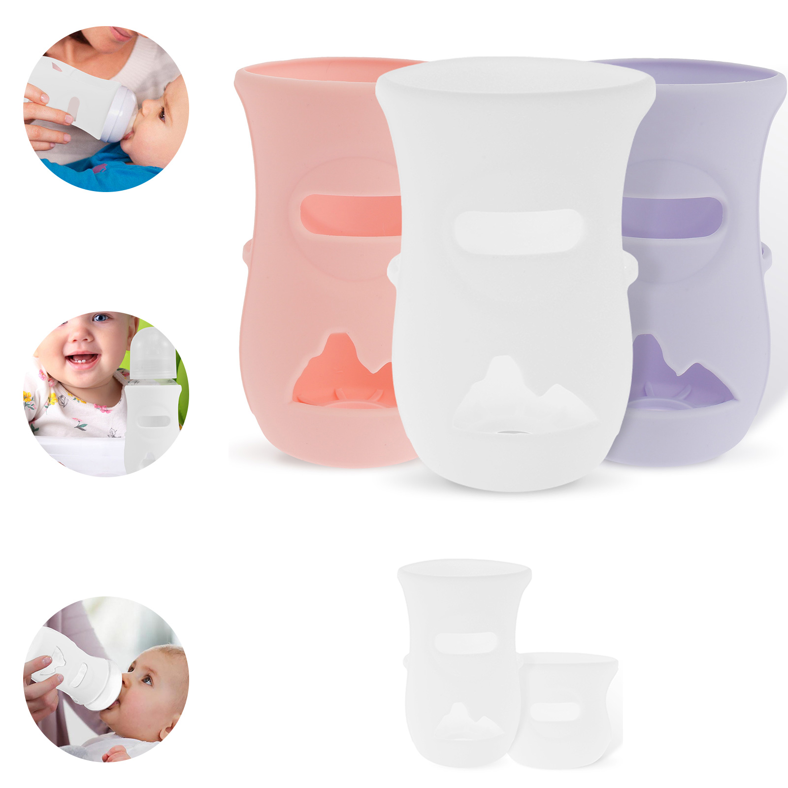 Baby Food Natural - Mangas de silicone capa de garrafa