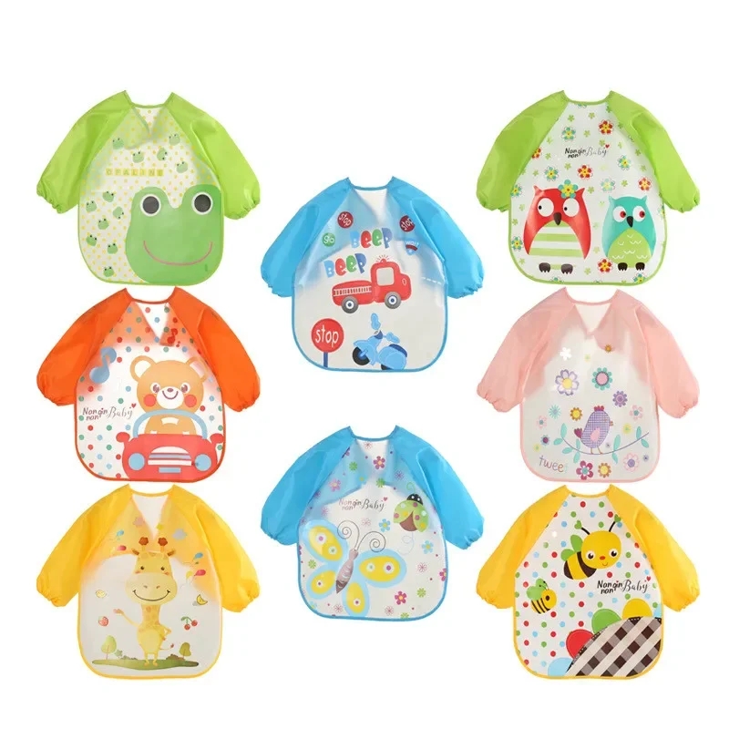 Baby Food Set - Babadores de bebê de manga longa