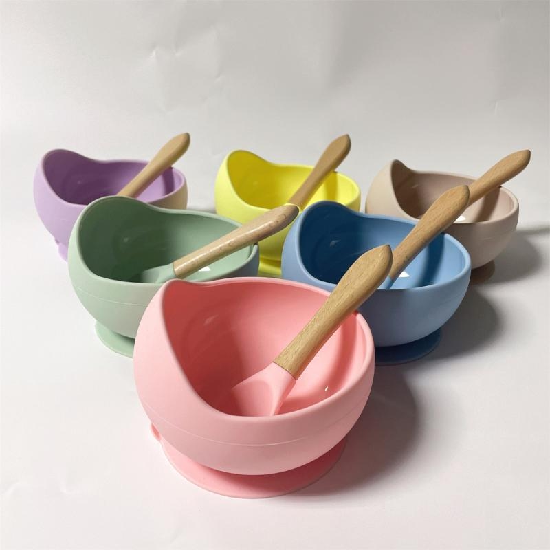 Baby Food Glass - Conjunto de Alimentação para Bebês, Tigela