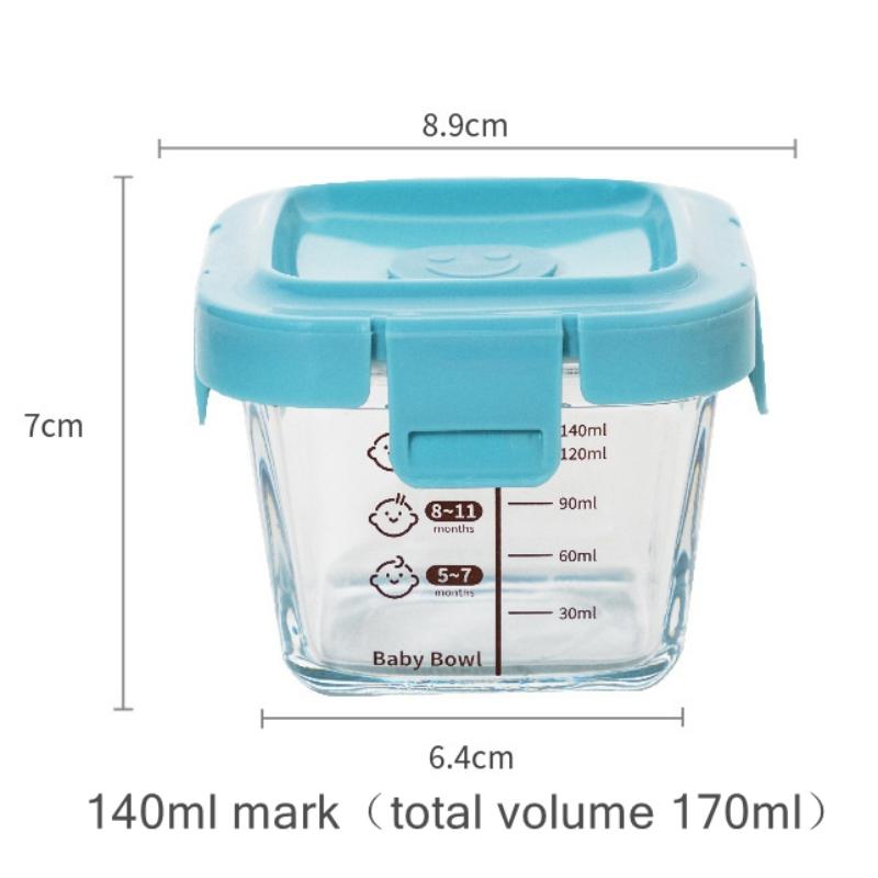 Baby Food Glass - Caixa de Armazenamento Resistente ao Calor