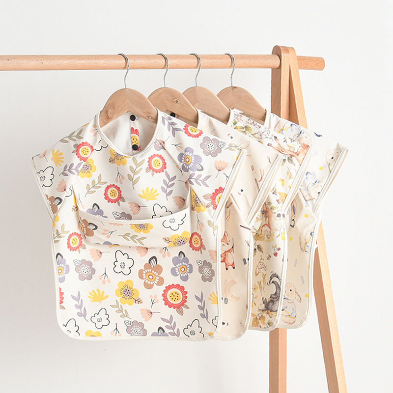 Baby Food Set - Bebê recém-nascido babadores blusa impermeável sem