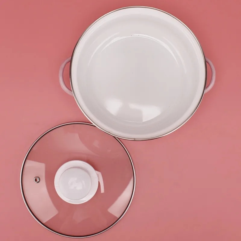 Esmalte tigela de sopa pote de - Baby Food Glass avaliação e preço