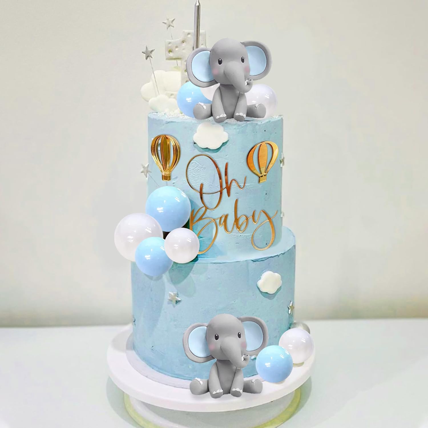 Decoração de bolo de elefante, - Baby Food Ideas avaliação e preço
