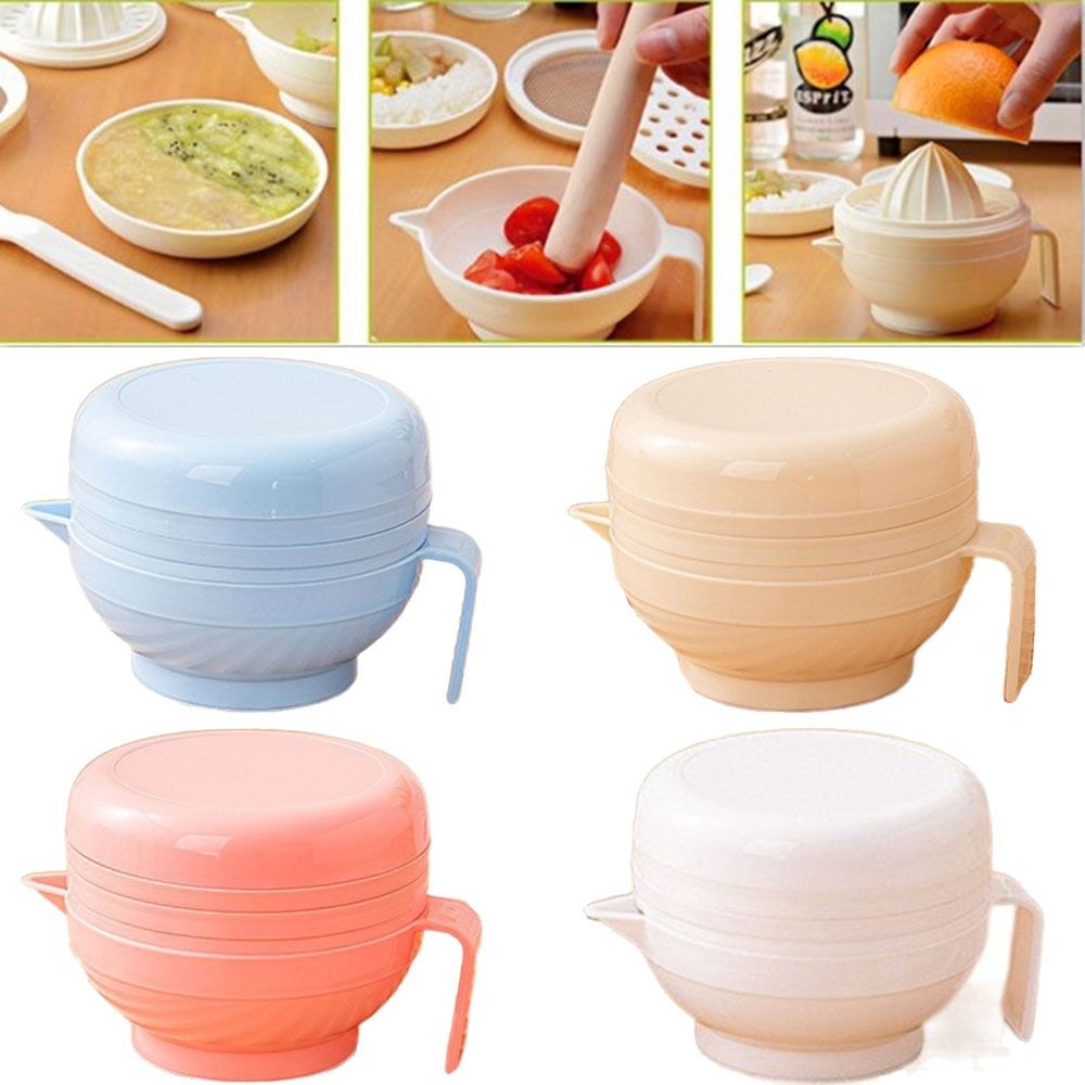 Conjunto de tigela de moagem d - Baby Food Set avaliação e preço