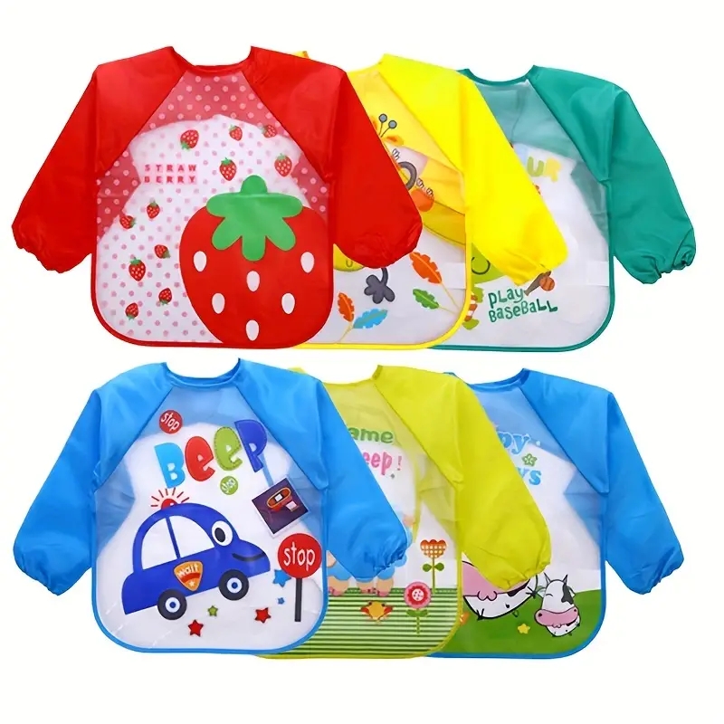 Babadores de bebê de manga lon - Baby Food Set avaliação e preço