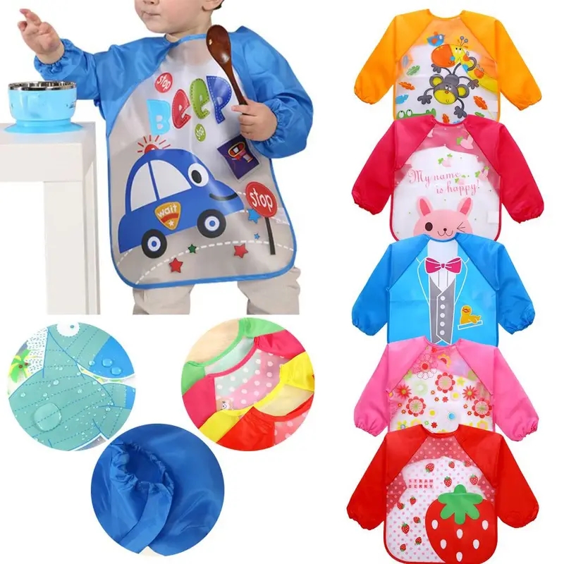 Babadores de bebê de manga lon - Baby Food Set avaliação e preço