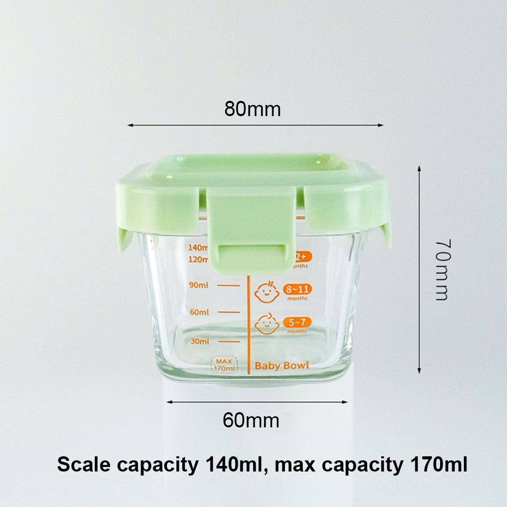 Novo 170ml caixa de armazename - Baby Food Glass avaliação e preço