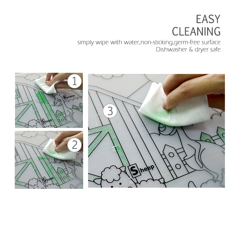 Silicone bebê placemat 1pc ute - Baby Food Set avaliação e preço